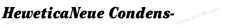 HeweticaNeue Condens字体转换